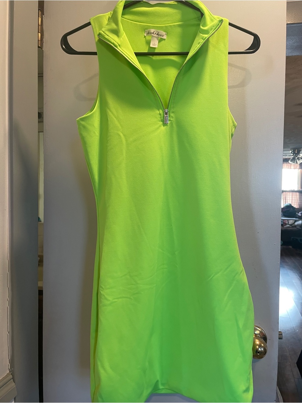 Derek Heart Neon Lime Sleeveless Dress size M